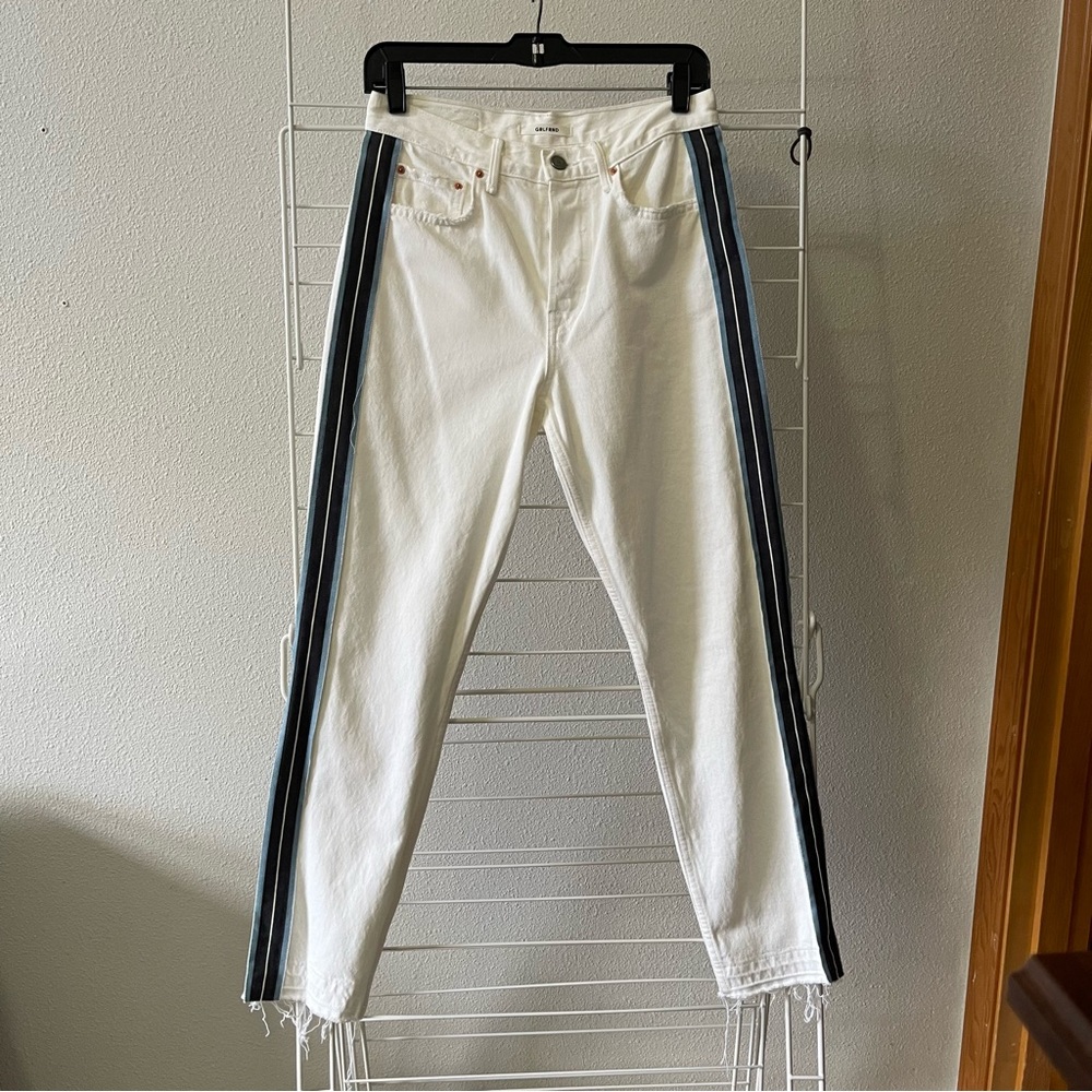 GRLFRND Karolina High-Rise Crop Jean - Size 27 - Ocean Eyes